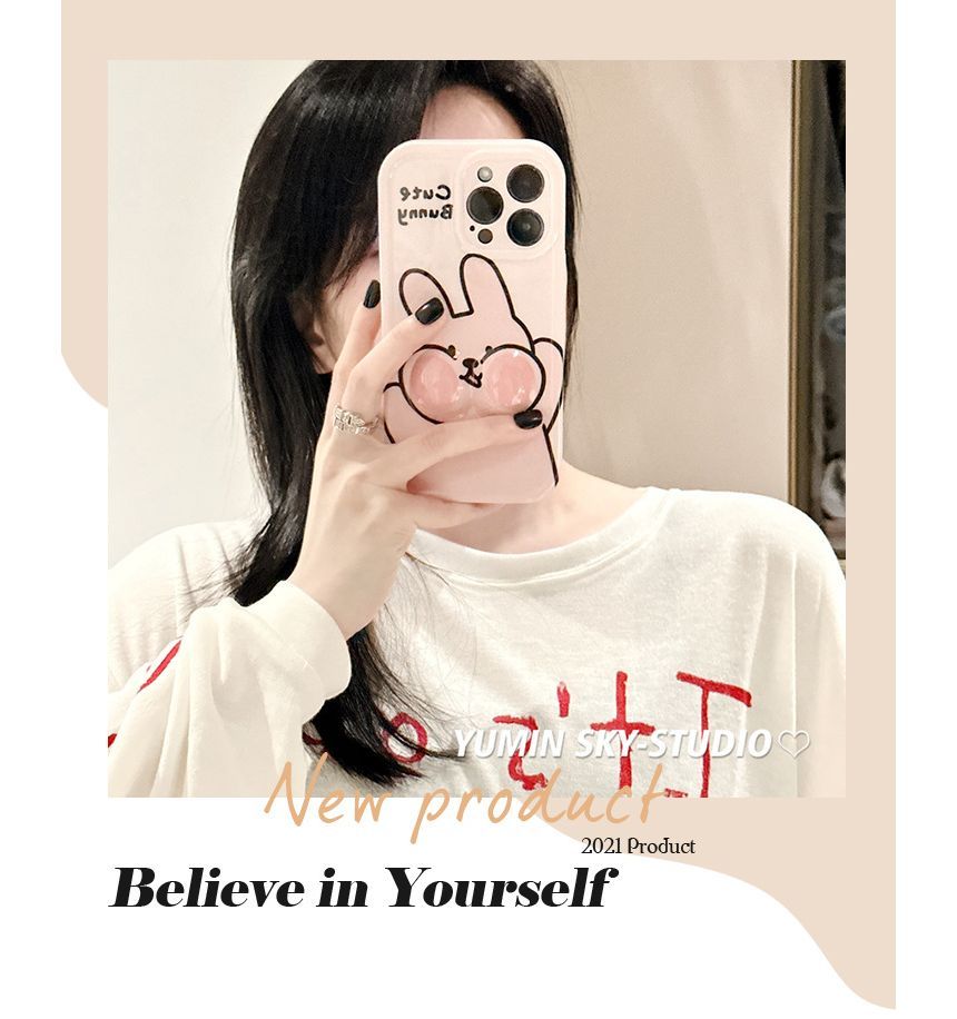 Case Phone Rabbit Print