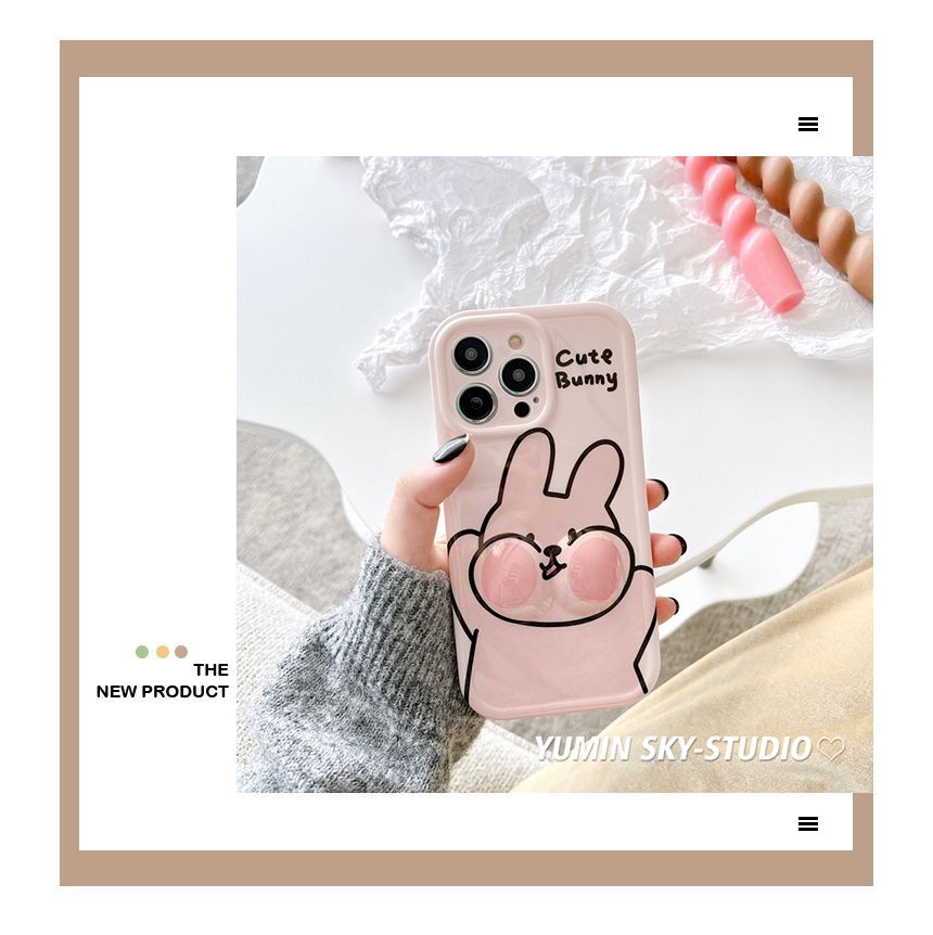 Case Phone Rabbit Print
