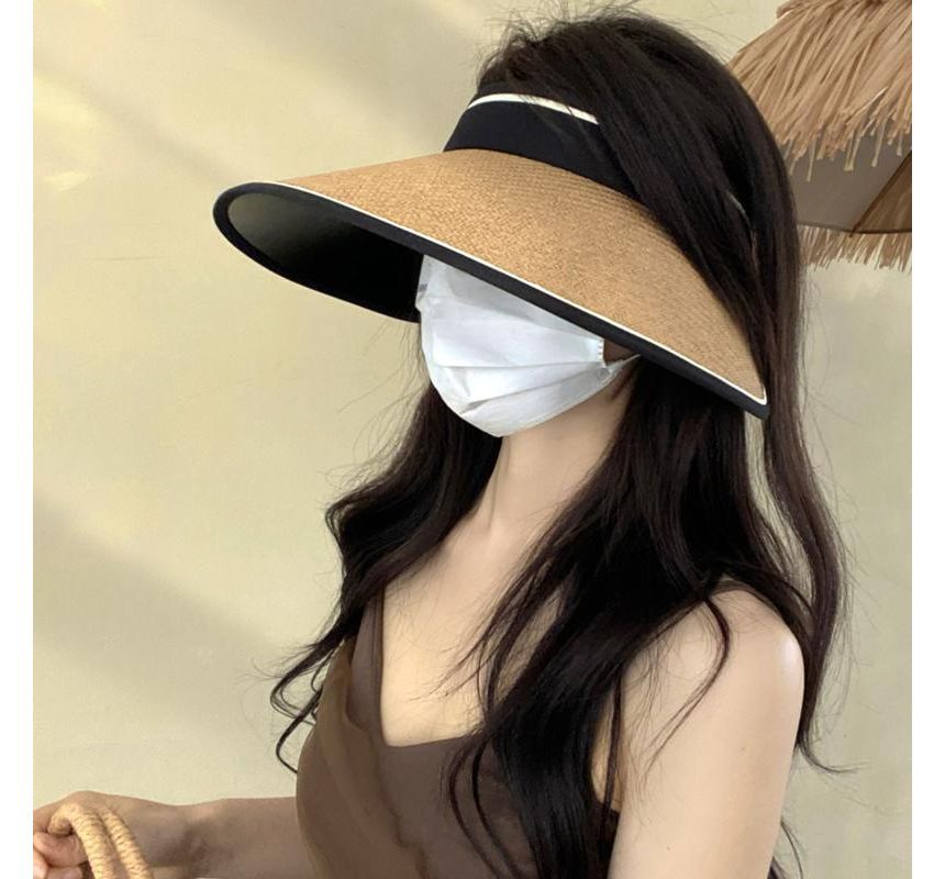 Straw Piped Sun Hat