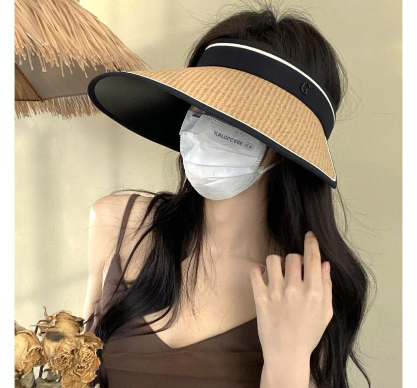 Straw Piped Sun Hat