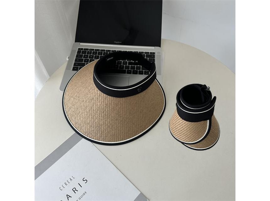 Straw Piped Sun Hat
