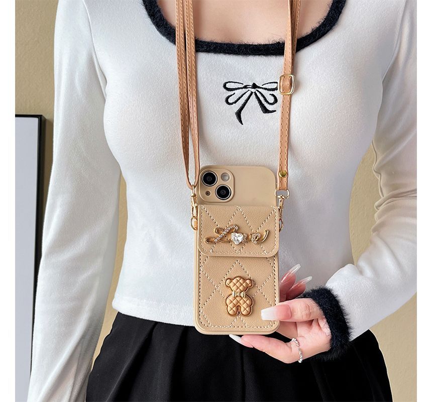 Bear Phone Holder Case Card