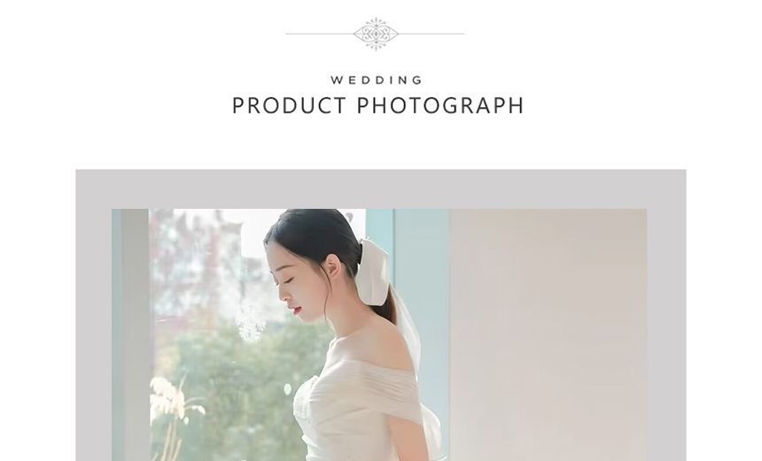 Short-Sleeve Off Shoulder Plain Bow Ruched Panel Mesh Mermaid Wedding Gown