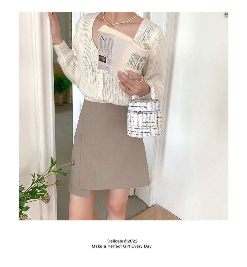 Bag Crossbody Tweed Zip