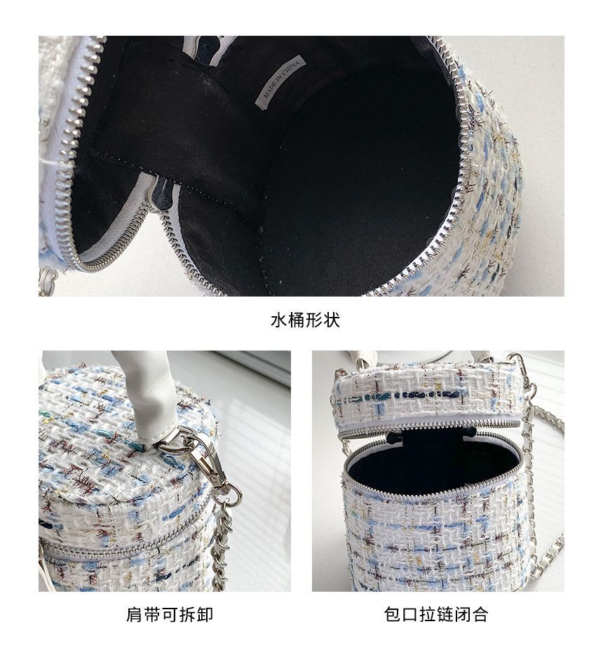 Bag Crossbody Tweed Zip