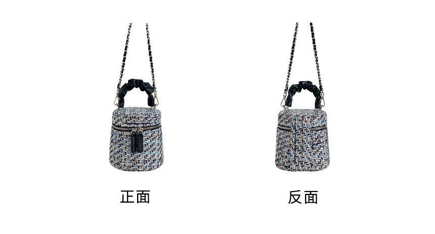 Bag Crossbody Tweed Zip