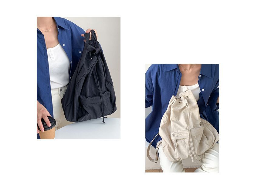 Nylon Drawstring Backpack