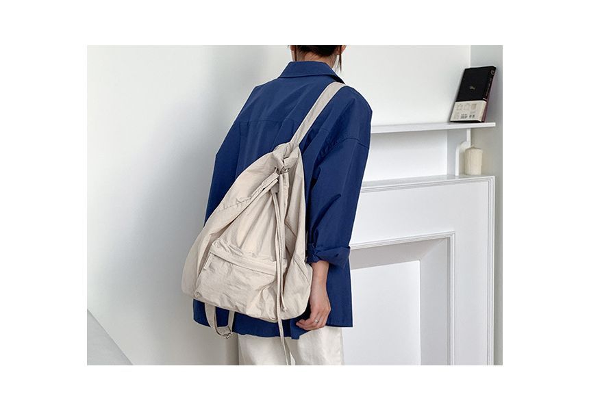 Nylon Drawstring Backpack