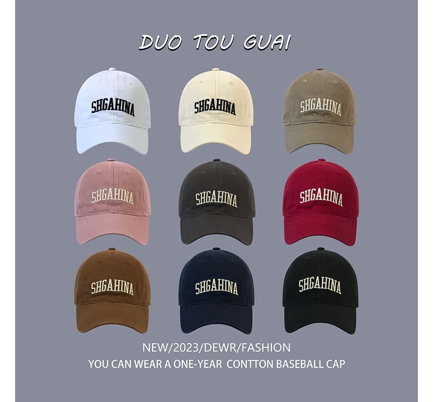 Baseball Lettering Embroidered Cap