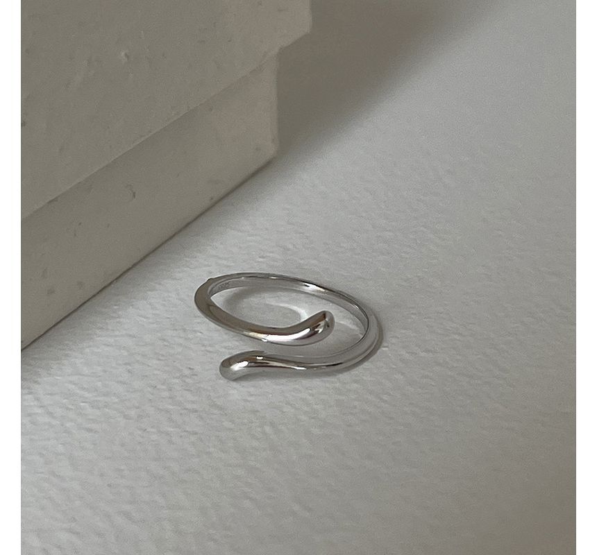 Moonstone Alloy Open Ring / Irregular Alloy Open Ring