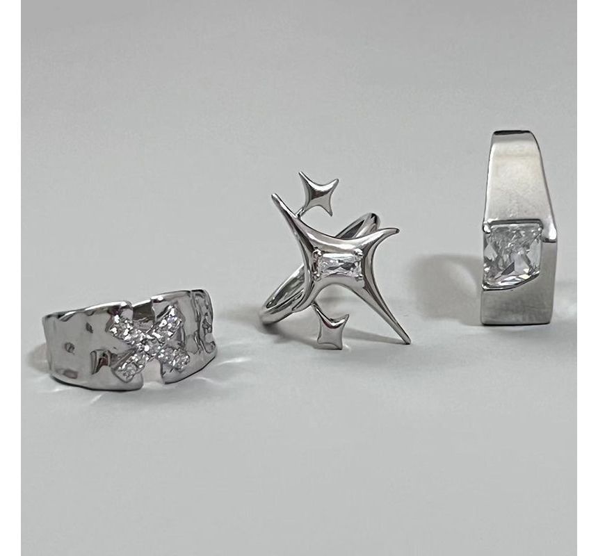 Open (various Ring Alloy Rhinestone designs)