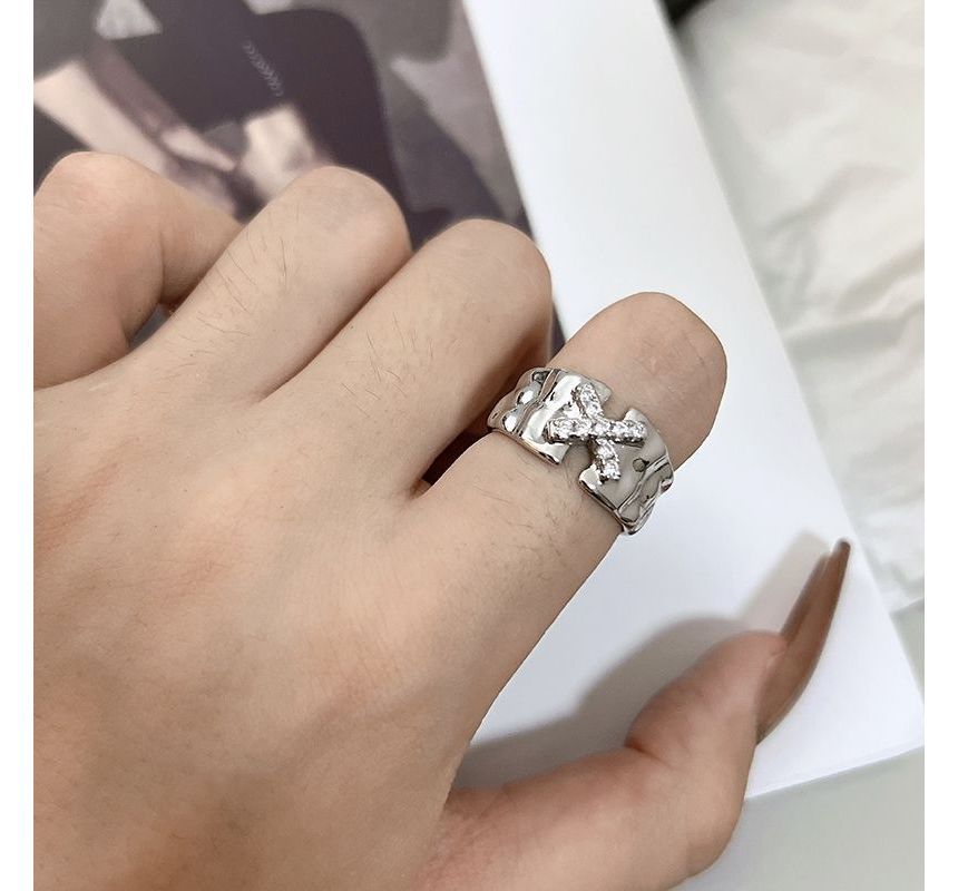 Open (various Ring Alloy Rhinestone designs)