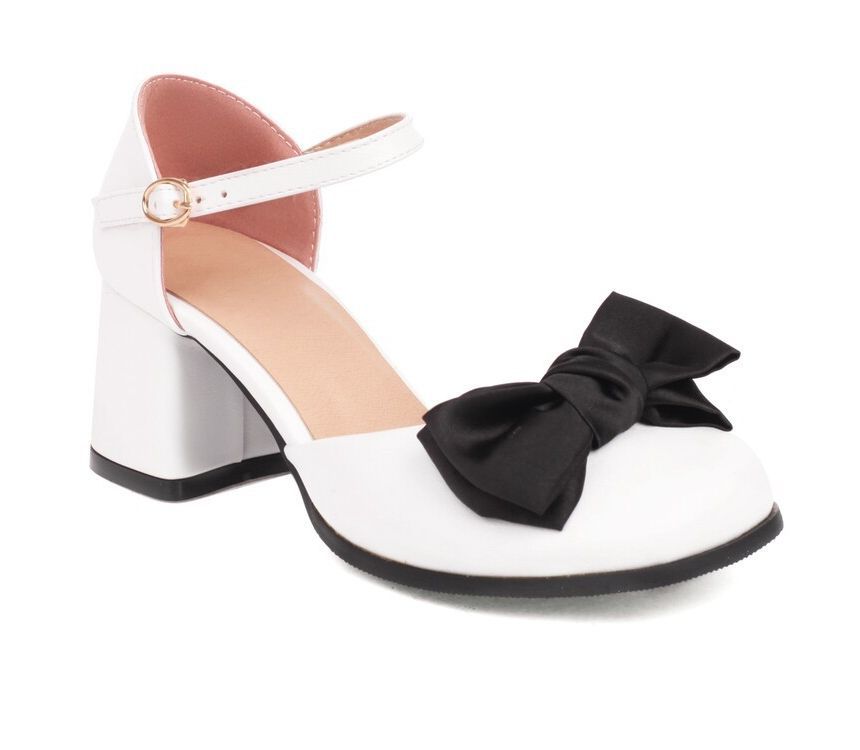 Block Heel Bow Sandals