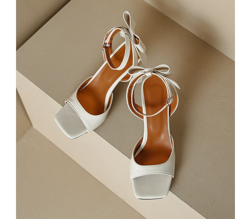 High Heel Plain Sandals