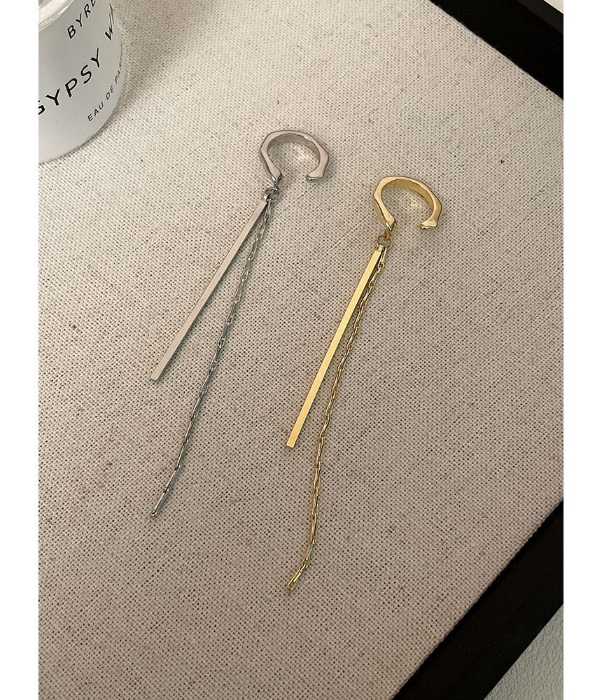 Fringed Cuff Earring Alloy