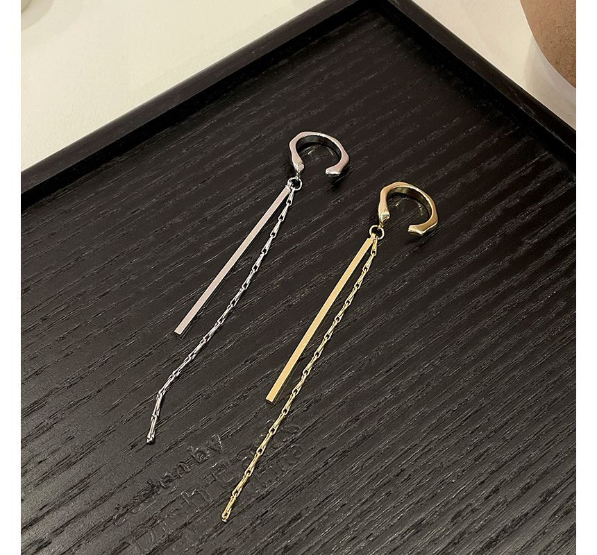 Fringed Cuff Earring Alloy