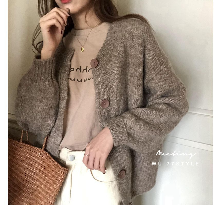 Neck Short-Sleeve T-Shirt Crew Lettering