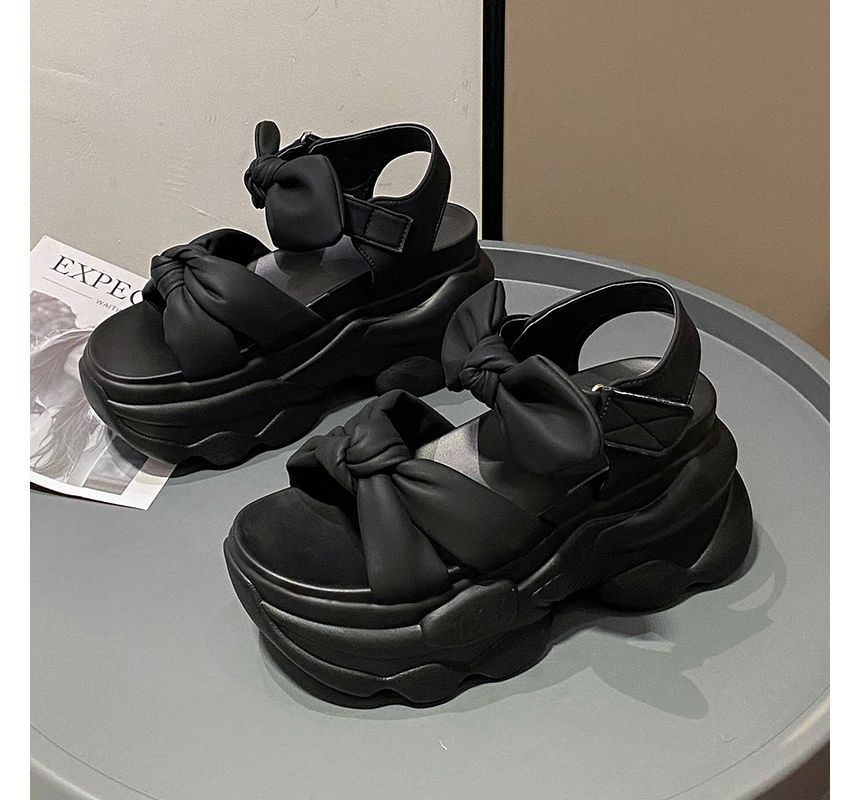 Sandals Bow Platform