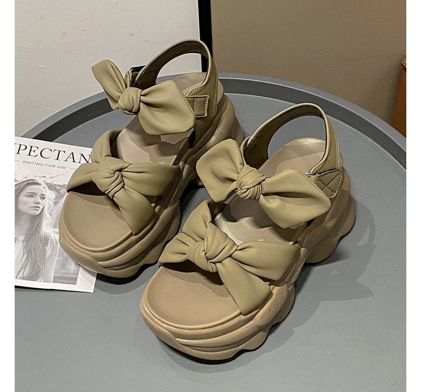 Sandals Bow Platform
