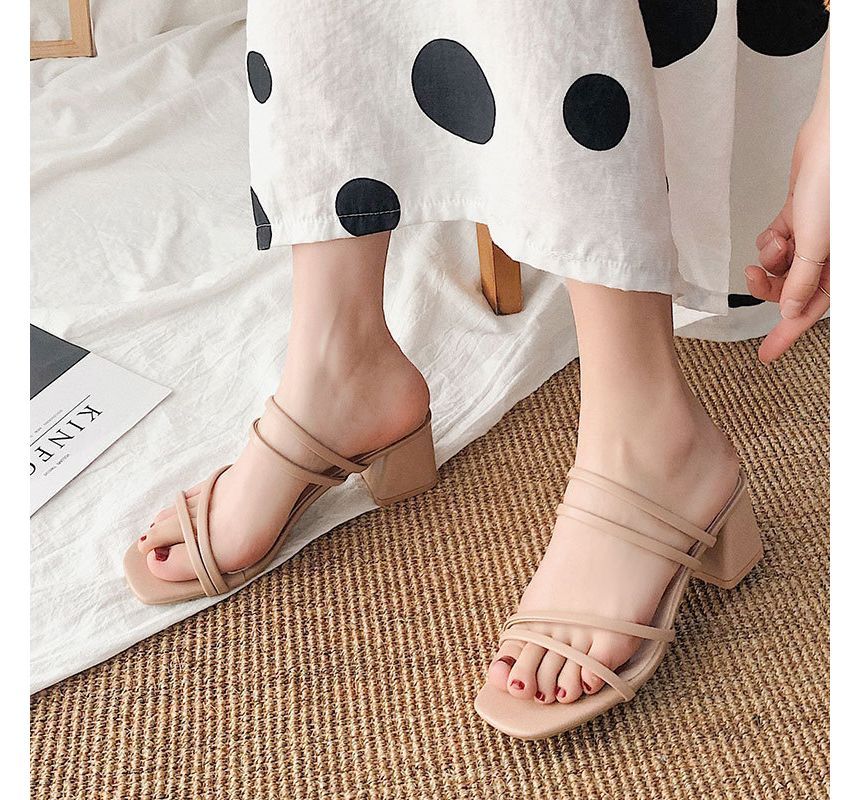 Strappy Sandals Heel Chunky