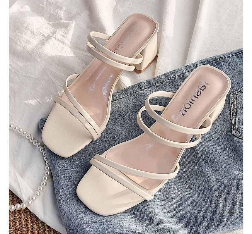 Strappy Sandals Heel Chunky