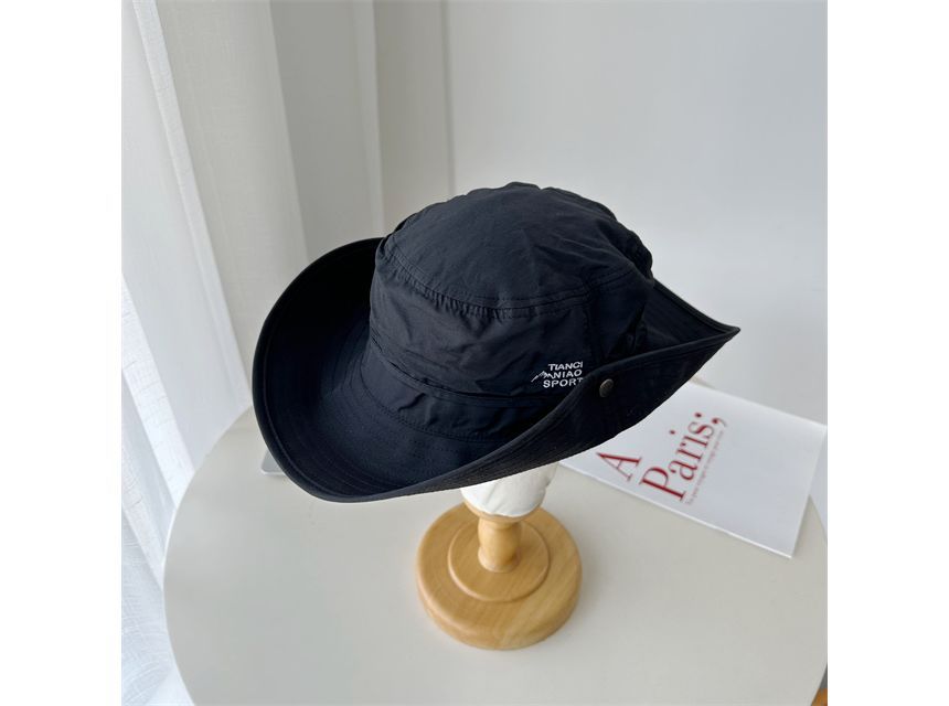 Embroidered Lettering Sun Hat