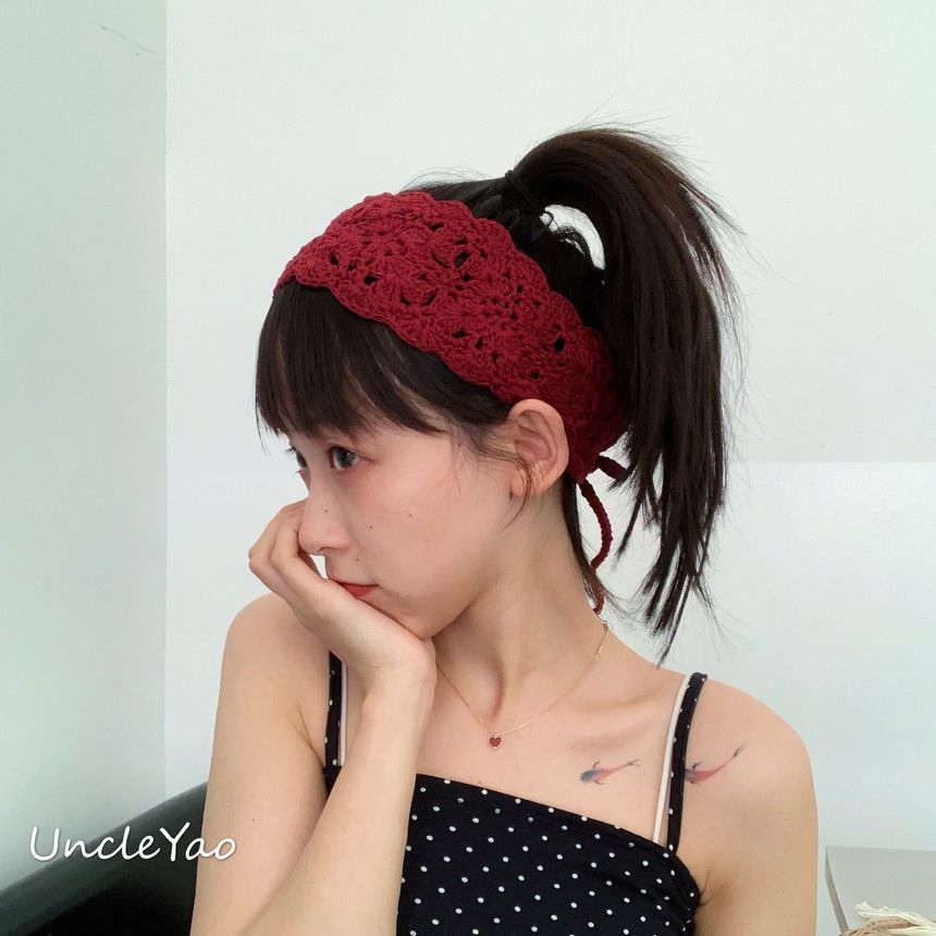 Eyelet Headband Knit