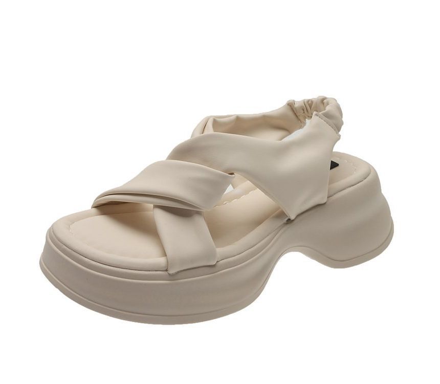 Knot Sandals Platform Slingback