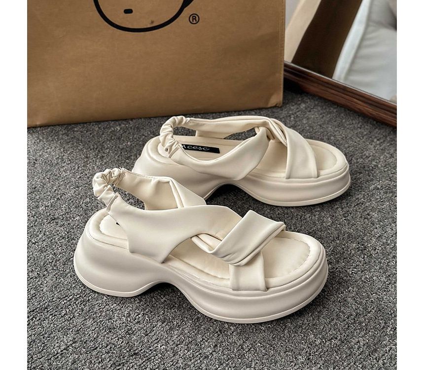 Knot Sandals Platform Slingback