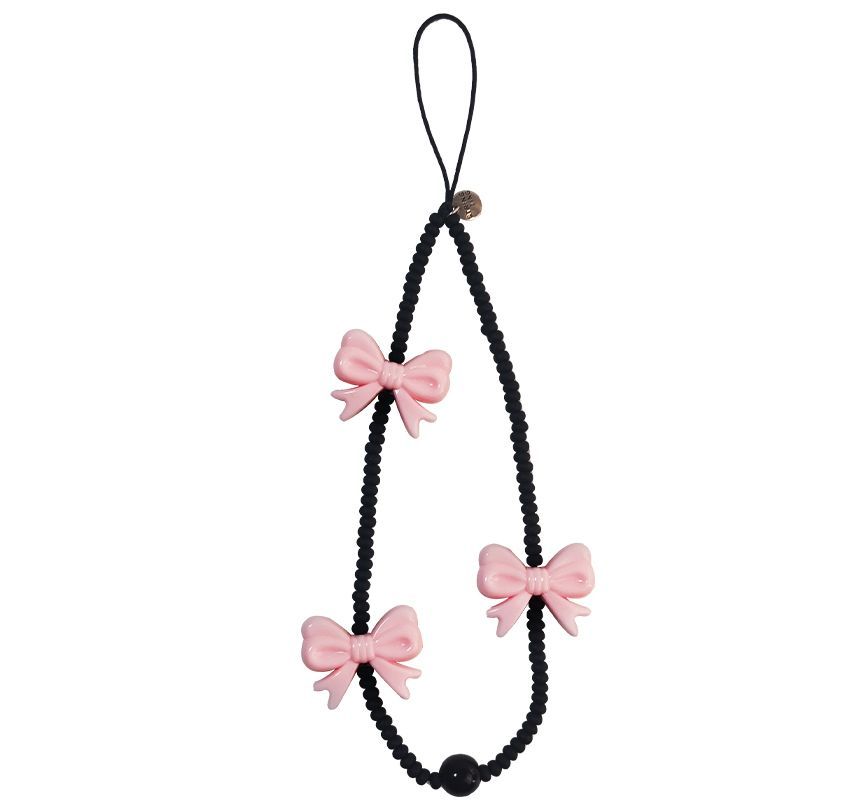 Bow Bead Phone Strap