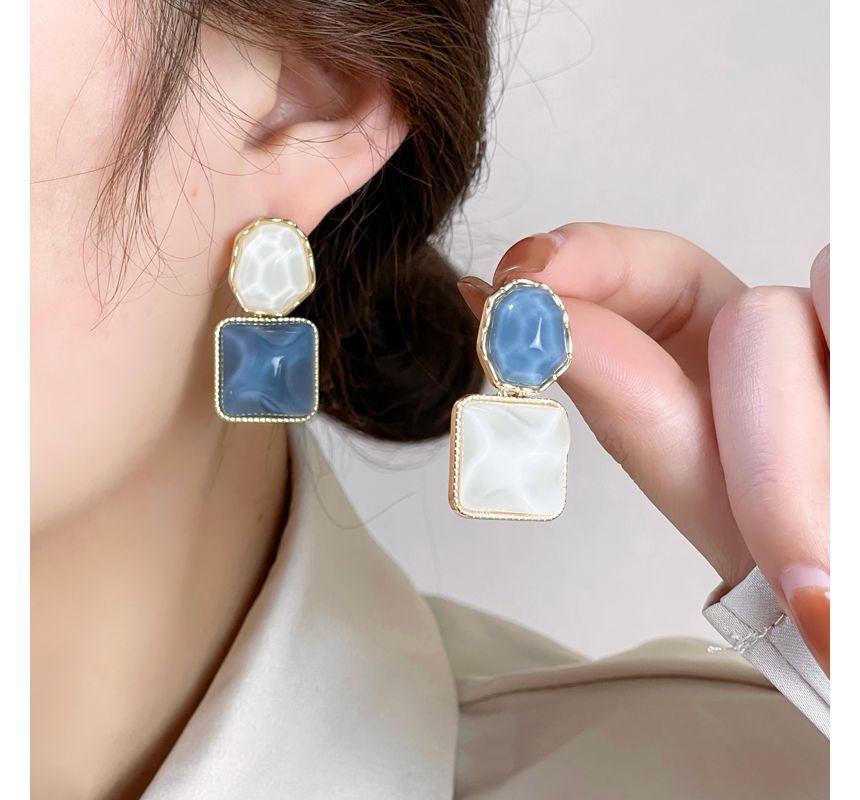 Resin Earring Alloy Dangle