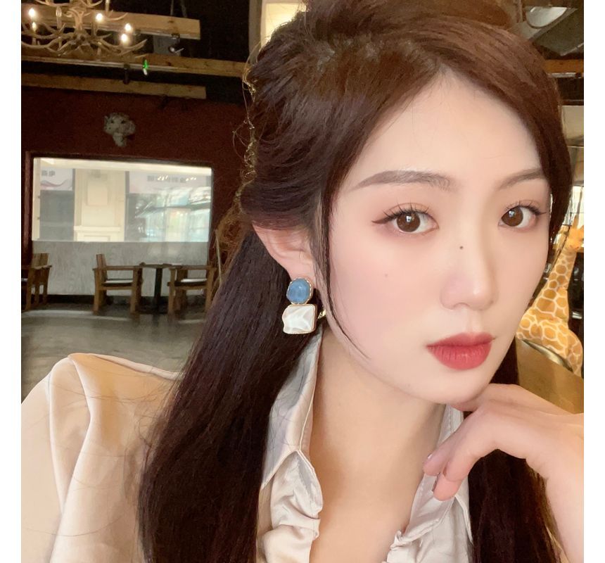 Resin Earring Alloy Dangle