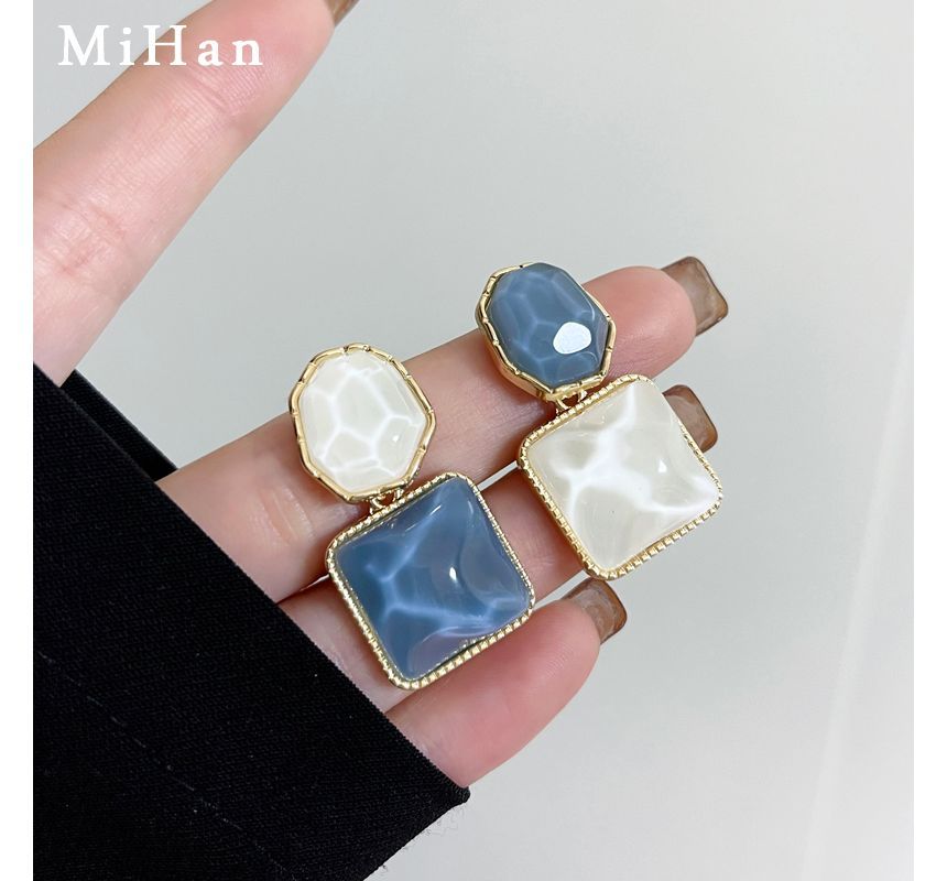 Resin Earring Alloy Dangle