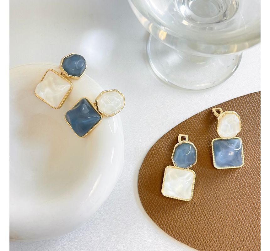 Resin Earring Alloy Dangle