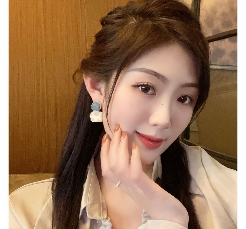 Resin Earring Alloy Dangle