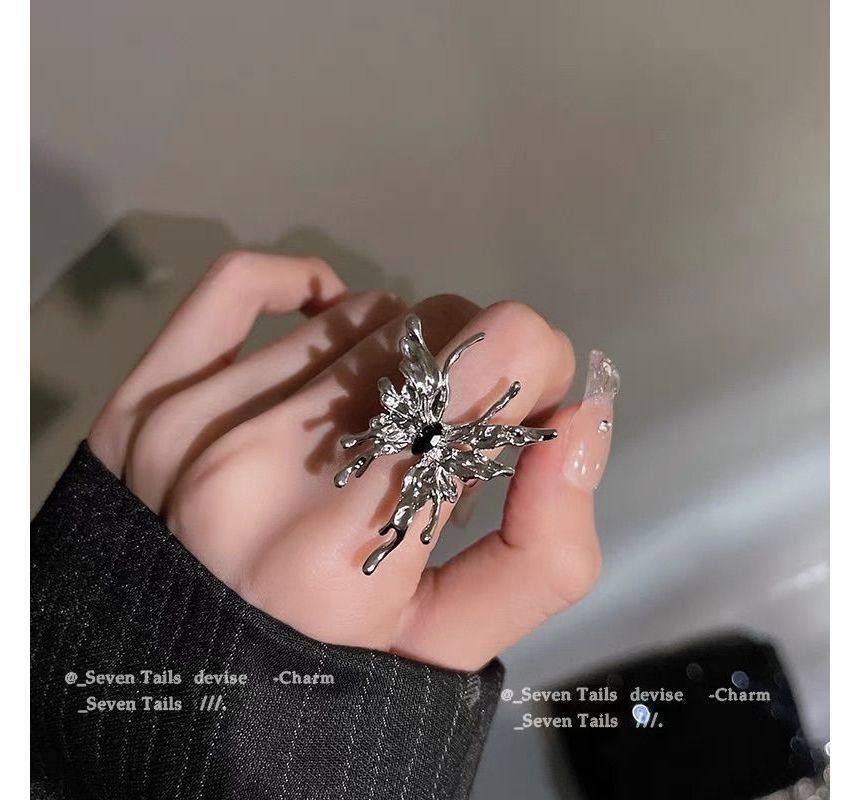 (various Butterfly designs) Alloy / Open Ring Set
