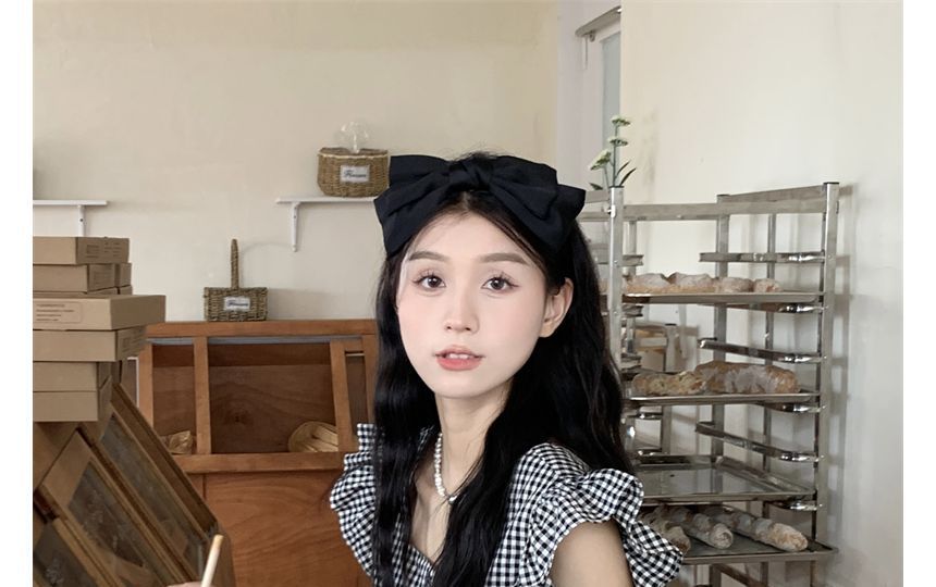 Ruffle Blouse Gingham Sleeveless