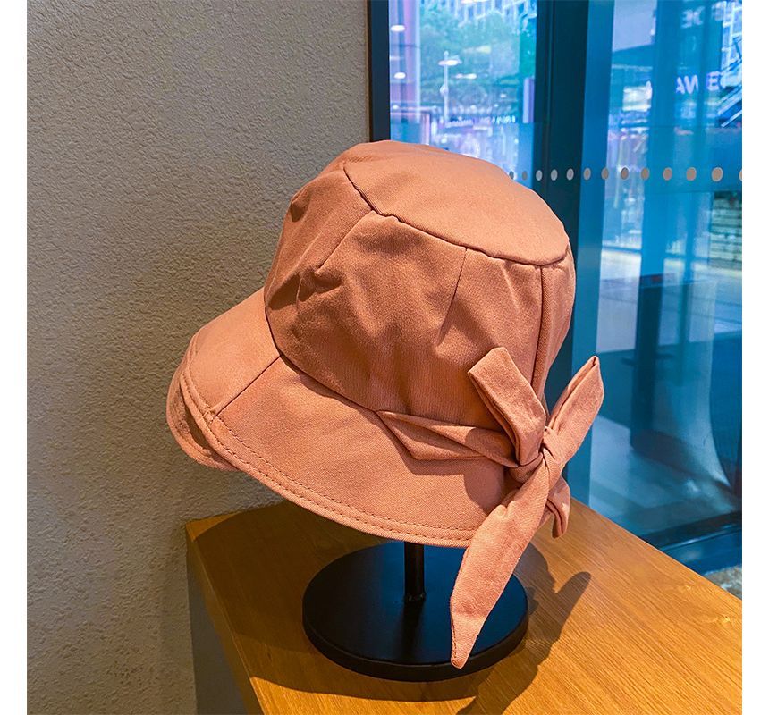 Plain Bow Bucket Hat