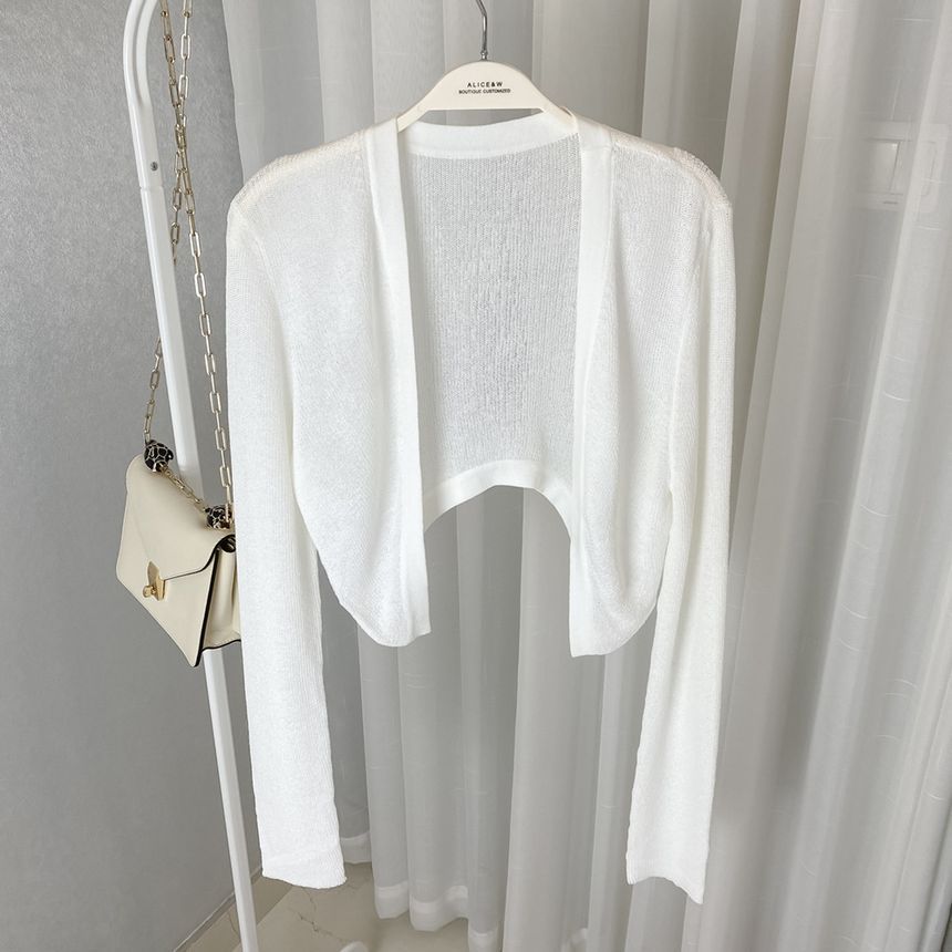 Plain Cardigan Bolero