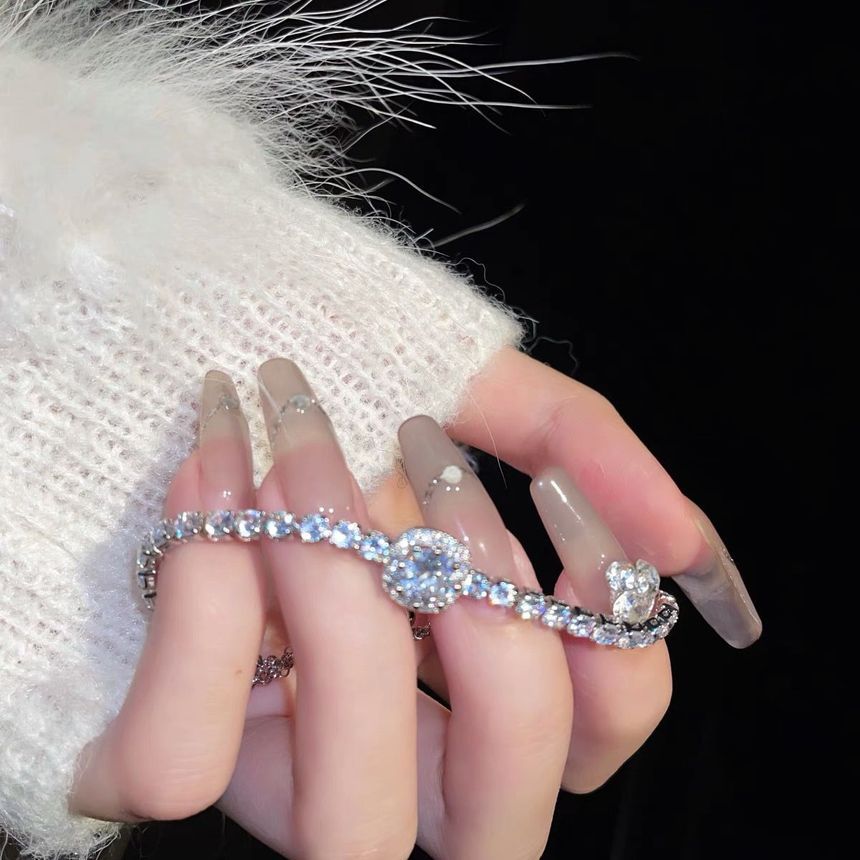 Bracelet Alloy Rhinestone Floral