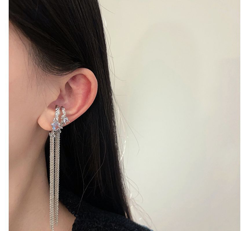 Cuff Alloy Fringed Earring