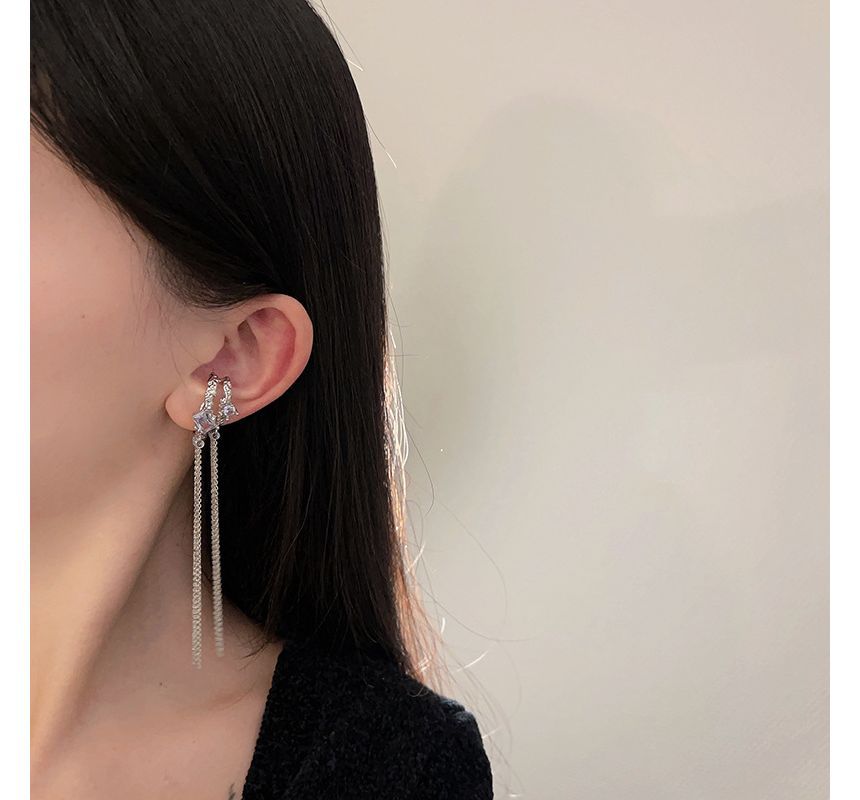 Cuff Alloy Fringed Earring