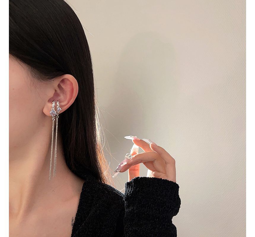 Cuff Alloy Fringed Earring