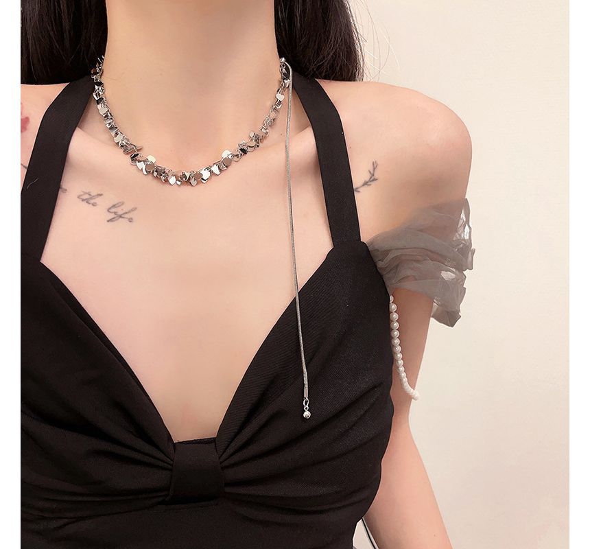 Alloy Choker Heart