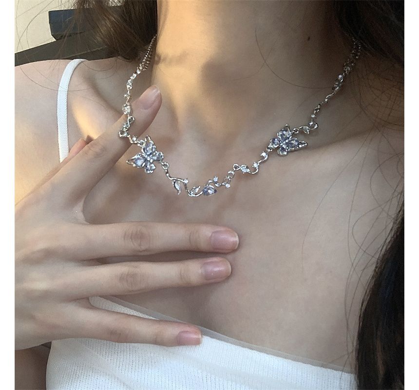 Butterfly Alloy Choker