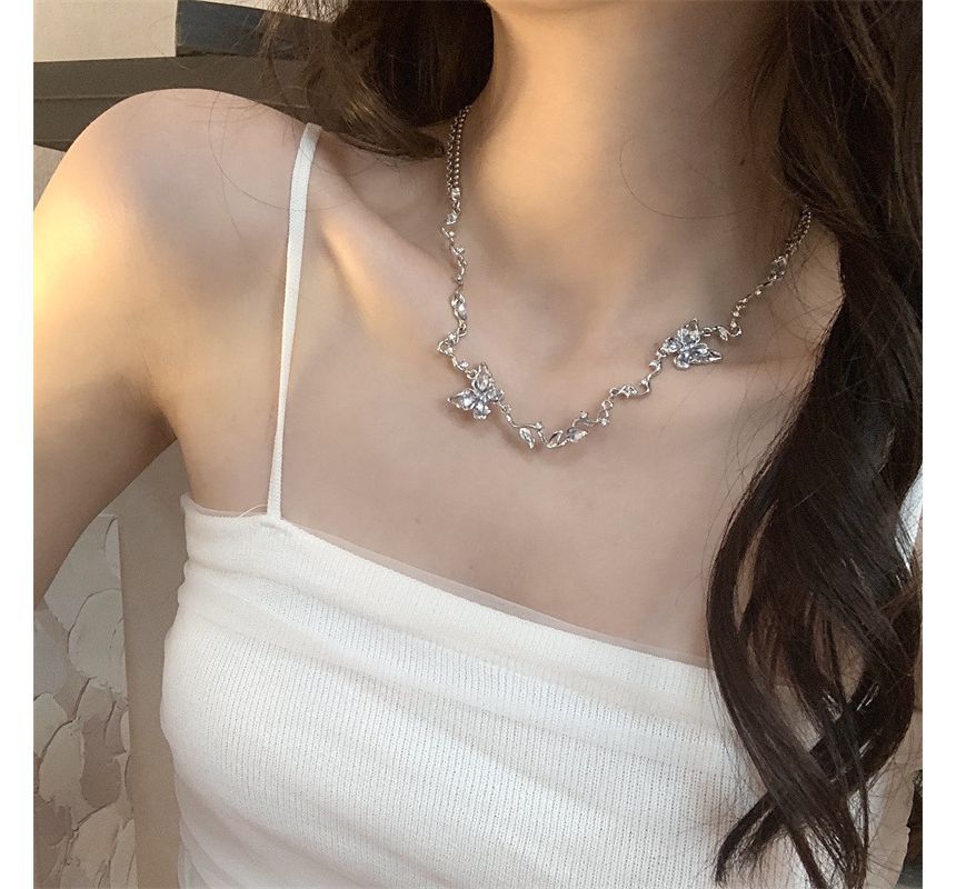 Butterfly Alloy Choker