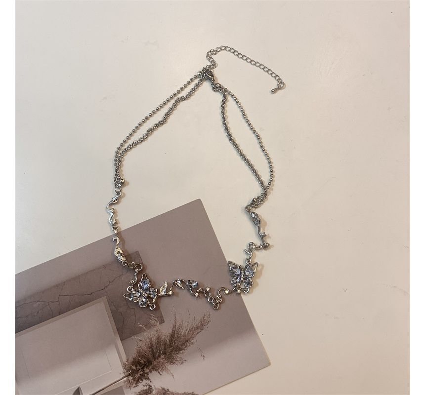 Butterfly Alloy Choker