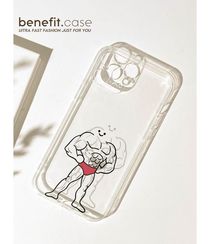 Transparent Muscle Phone Man Case