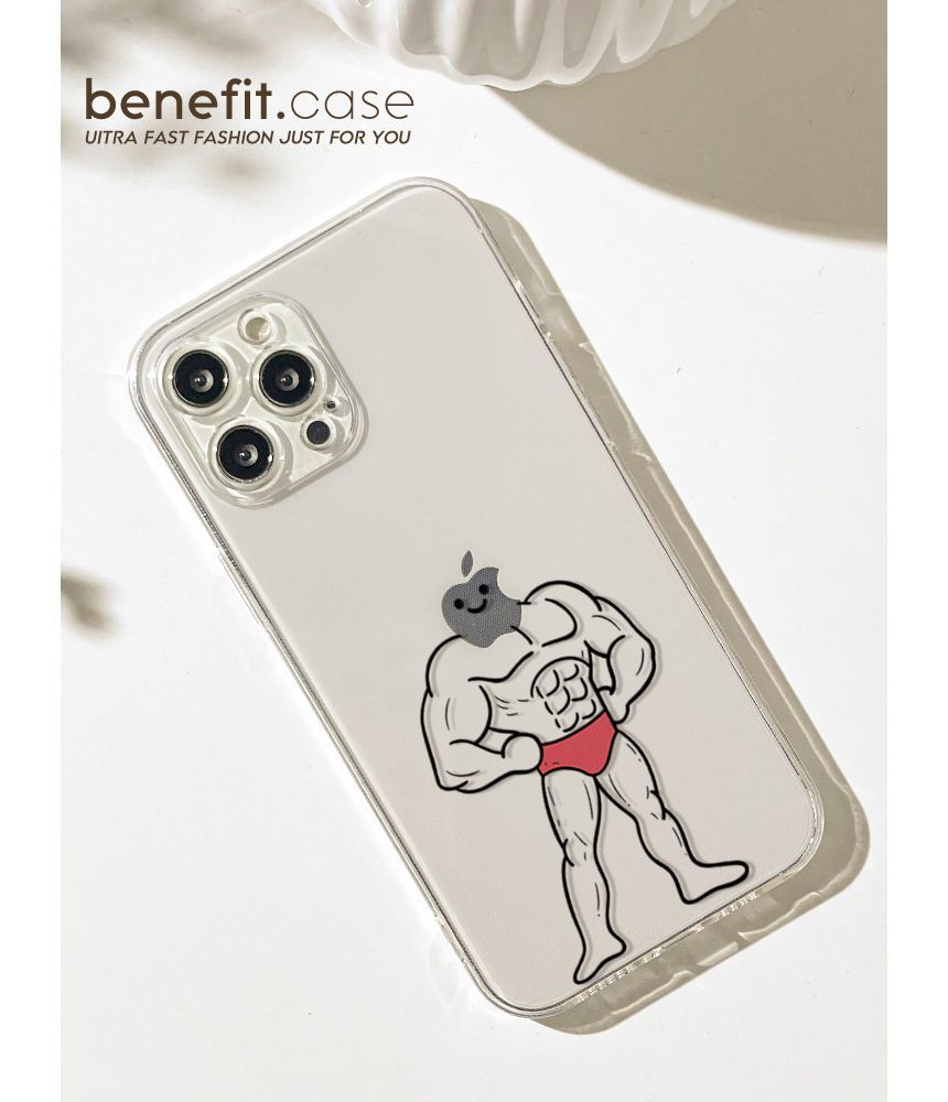 Transparent Muscle Phone Man Case