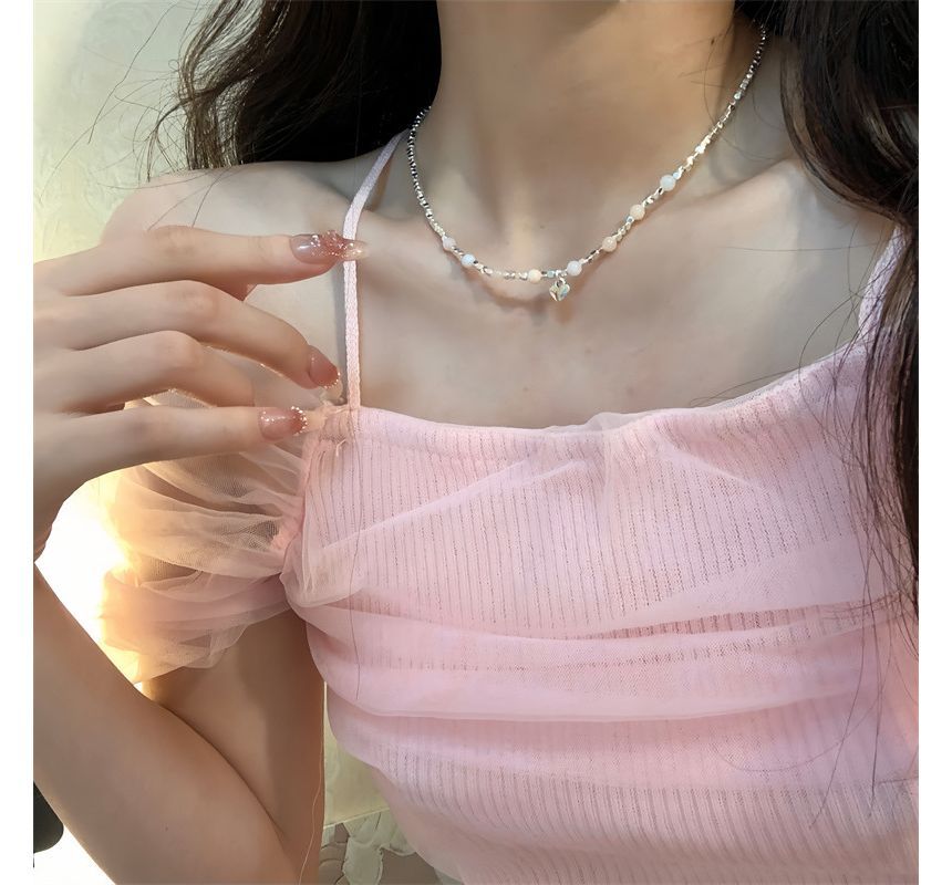 Gemstone Choker Faux Alloy